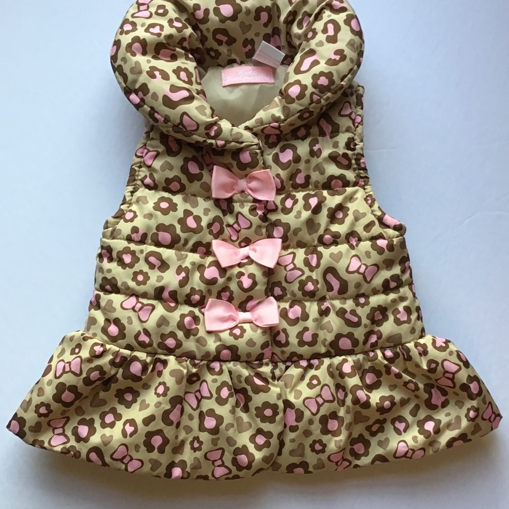 Kids Headquarters 18 mo leopard puffy vest